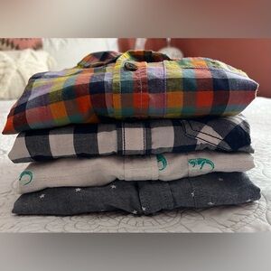 Lot of boys short sleeve button down, various brands